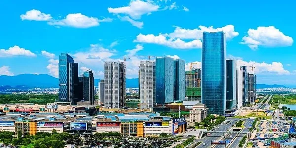 Yiwu city and market district
