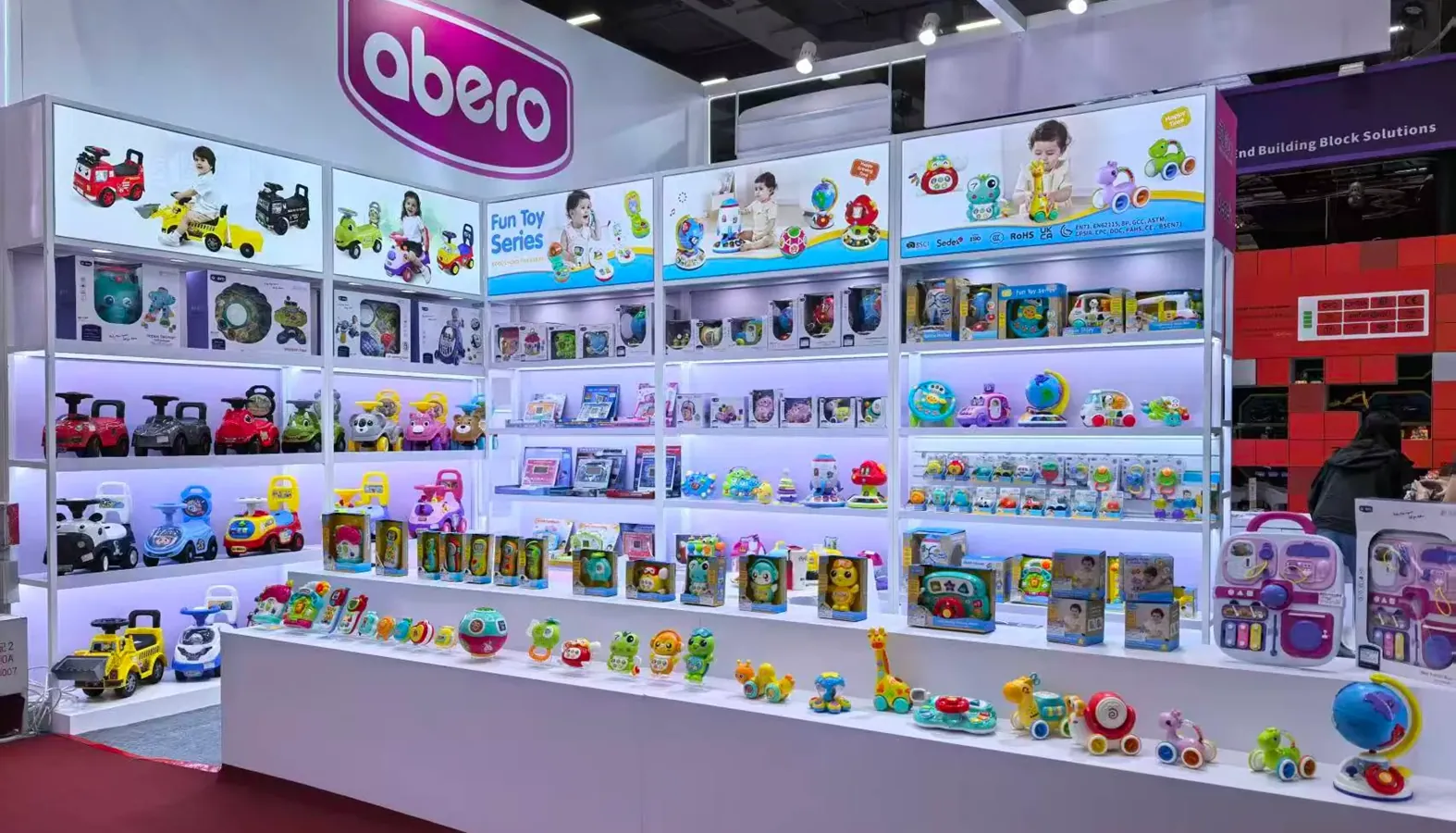 ABERO booth at an international toy fair